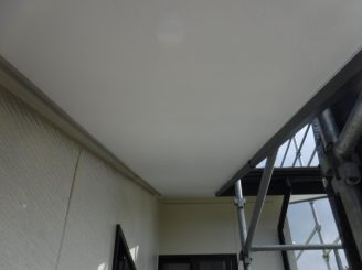 須賀川市　屋根重ね葺き　外壁塗装　付帯部塗装